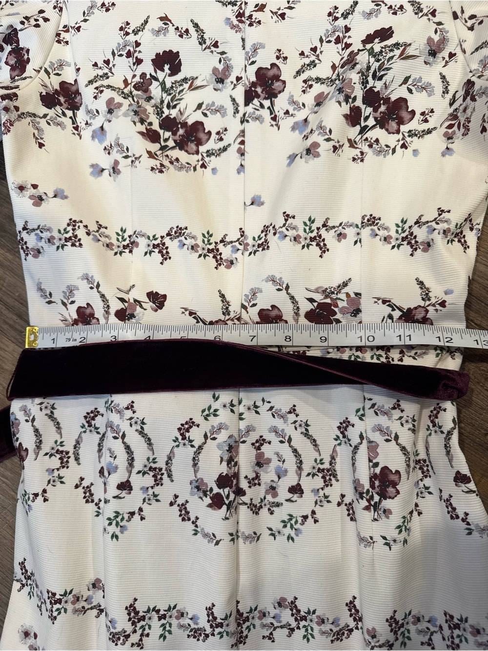 NWOT ANTONIO MELANI x Nicola Bathie Emilia Floral Print Drop Waist Dress Sz 2 - Picture 9 of 9